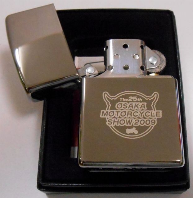 画像: 第２５回 大阪モーターサイクル・ショー ２００９！ブラックアイス 限定２５個 ZIPPO！新品