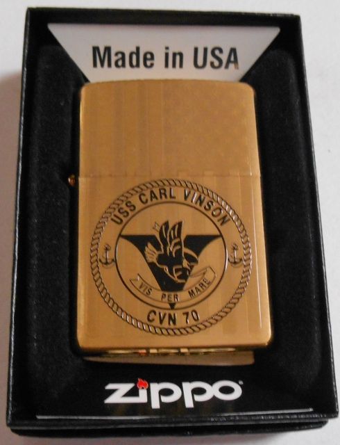 画像: ☆米海軍！USS CARL VINSON CVN-７０ BRASS ２００９年 USA ZIPPO！新品