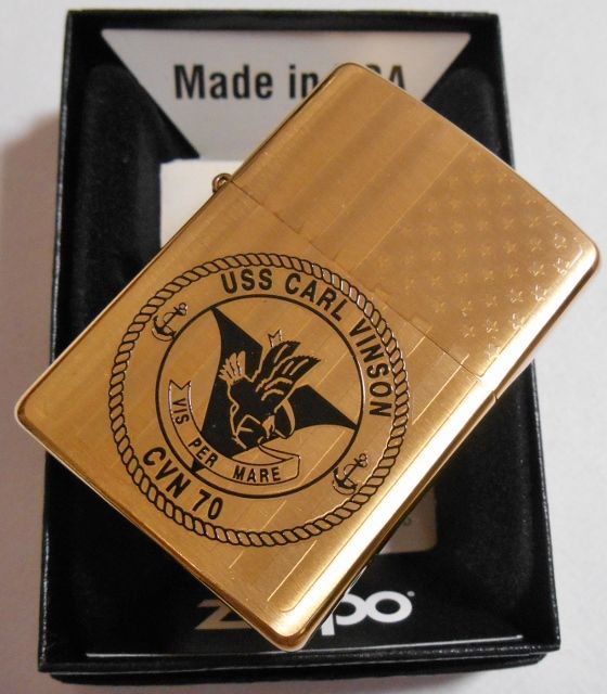 画像: ☆米海軍！USS CARL VINSON CVN-７０ BRASS ２００９年 USA ZIPPO！新品