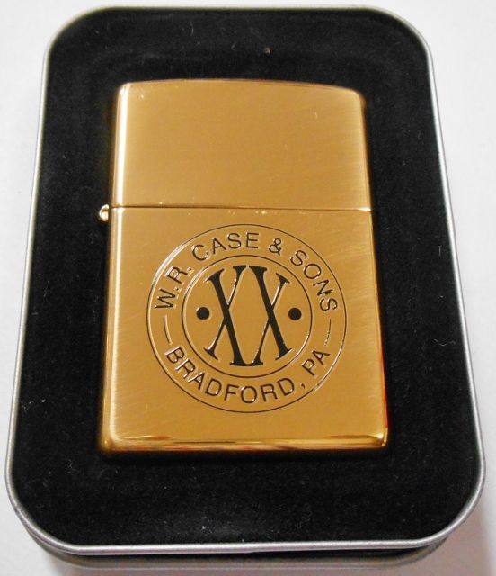 画像1: ☆ナイフのケース社 W.R.CASE & SONS XX ２００６年 BRASS ZIPPO！新品