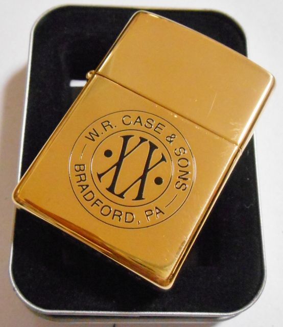 画像: ☆ナイフのケース社 W.R.CASE & SONS XX ２００６年 BRASS ZIPPO！新品