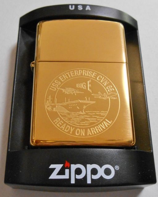 画像: ★米海軍！USS ENTERPRISE CVN-６５ 大空母エンタープライズ ２００６年 BRASS ＺＩＰＰＯ！新品