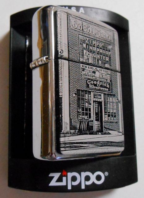 画像: ☆ZIPPO社創業時の社屋 エンブレム加工 ２００３年 １０月 ＃２００  USA ZIPPO！新品