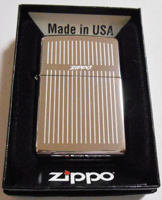 画像1: ★お洒落な・・ストライプ！エンジンターン USA ＃２５０ ２００９年 ZIPPO！新品