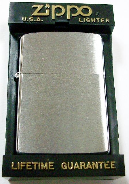 画像1: ☆１９９５年１月（A)製　一番シンプルな・・＃２００　Ｂｒｕｓｈｅｄ　Ｚｉｐｐｏ！新品