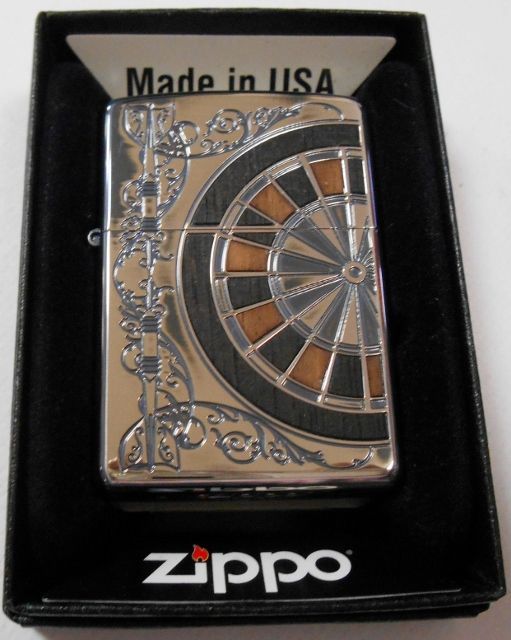 画像1: ☆豪華！ダーツ！ＤＡＲＴＳ GAMES シルバー古美 両面デザイン ２０１４年 ＺＩＰＰＯ！新品