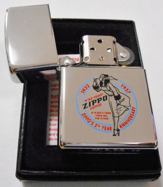 画像: ★ZIPPO社 創業５周年（１９３７年）デザイン！＃２５０　カラー ２００３年 ZIPPO！新品