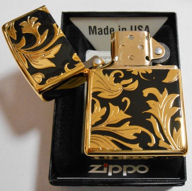 画像: ☆豪華！輝く・・ゴールドプレート＆ブラック！両面 OLD FASHION ２０１４年 ZIPPO！新品