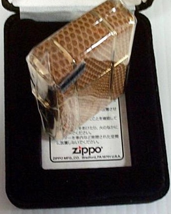画像: ☆限定２５個！Armor 三面革 PG-LIZARD ベージュ ２００６年 ZIPPO！新品