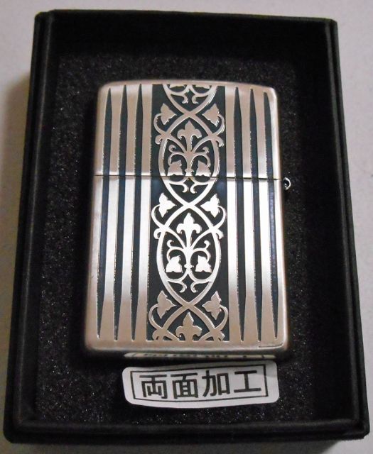 画像: ★２０歳の記念に・・ロマネスク！中世ローマ風 両面深彫デザイン ２００４年４月 ZIPPO！新品その１