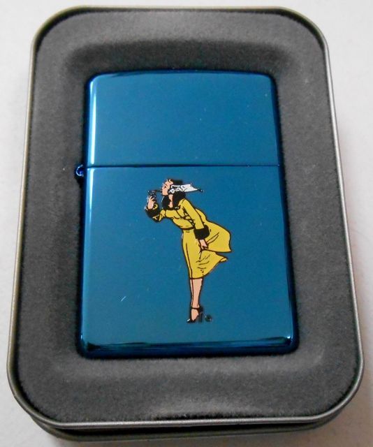 画像1: ☆Windy！ウィンディ 色鮮やかな・・サファイアブルー！イエロードレス ２００４年８月 Zippo！新品