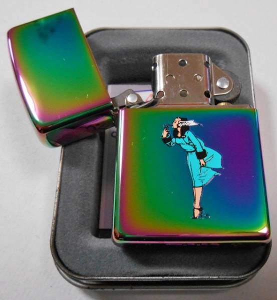 画像: Windy！ウィンディ 虹色 スペクトラム！グリーンドレス ２００４年 Zippo！新品