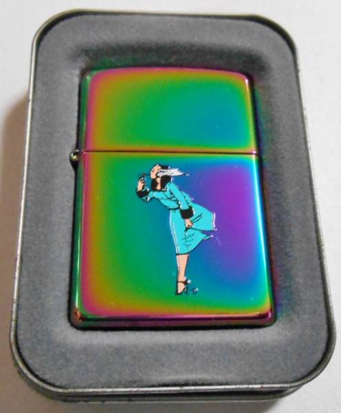 画像: Windy！ウィンディ 虹色 スペクトラム！グリーンドレス ２００４年 Zippo！新品