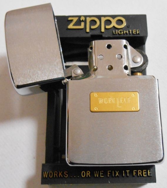 画像: ☆１９８７年２月 シンプルな・・＃２００ WORKLEAFメタルプレート ZIPPO！新品