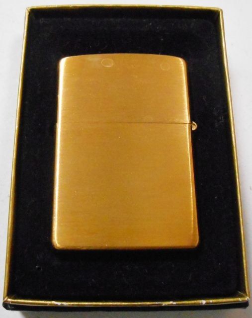 画像: ☆真鍮無垢ケース！２００４年６月 Brushed Solid Brass 刻印有り Zippo！新品