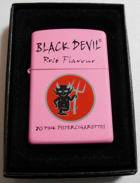 さんまさん使用 Black Devil ブラック デビル煙草 ピンク ２００６年 Zippo 新品 ジッポーパーク Zippopark