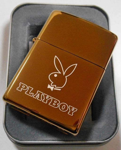 画像: ☆人気の・・PLAYBOY！プレイボーイ ２００３年 ブロンズ  ZIPPO！新品