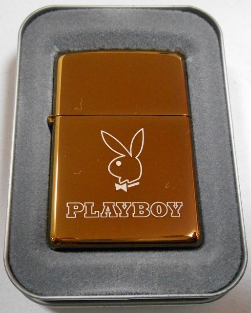 画像: ☆人気の・・PLAYBOY！プレイボーイ ２００３年 ブロンズ  ZIPPO！新品