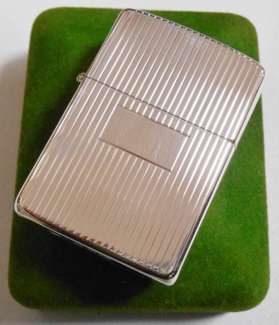 画像: １９８０年代 純銀スターリング・シルバー！エンジンターン 銀無垢  STERLING ZIPPO！未使用品