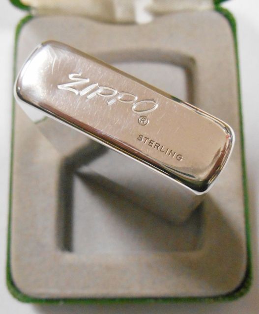 画像: １９８０年代 純銀スターリング・シルバー！エンジンターン 銀無垢  STERLING ZIPPO！未使用品