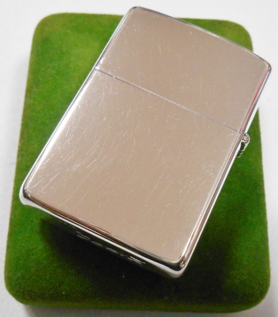 画像: １９８０年代 純銀スターリング・シルバー！エンジンターン 銀無垢  STERLING ZIPPO！未使用品