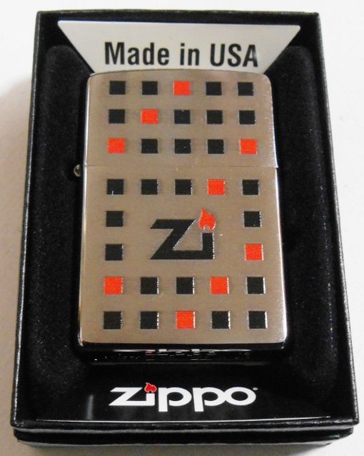 画像: お洒落な・・デザイン！ブラッシュ・クローム ２０１５年 USA ZIPPO！新品