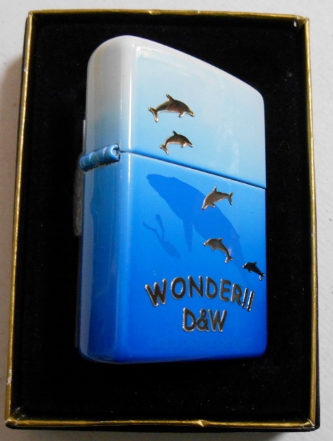 ☆ＷＯＮＤＥＲ！D&W イルカ＆くじら オーシャンブルー ２００４年３月 ＺＩＰＰＯ！新品A - ジッポーパーク Zippopark