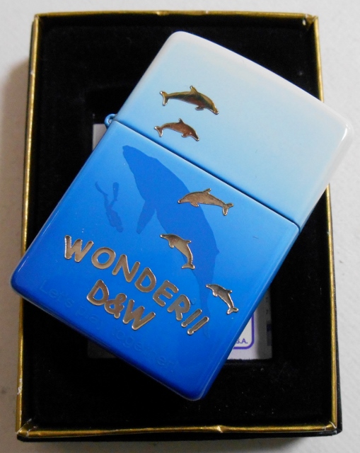 画像: ☆ＷＯＮＤＥＲ！D&W イルカ＆くじら オーシャンブルー ２００４年３月 ＺＩＰＰＯ！新品A