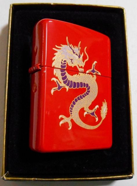 画像: ☆龍！ＤＲＡＧＯＮ！色鮮やかな・・朱色！２００４年４月 ＺＩＰＰＯ！新品