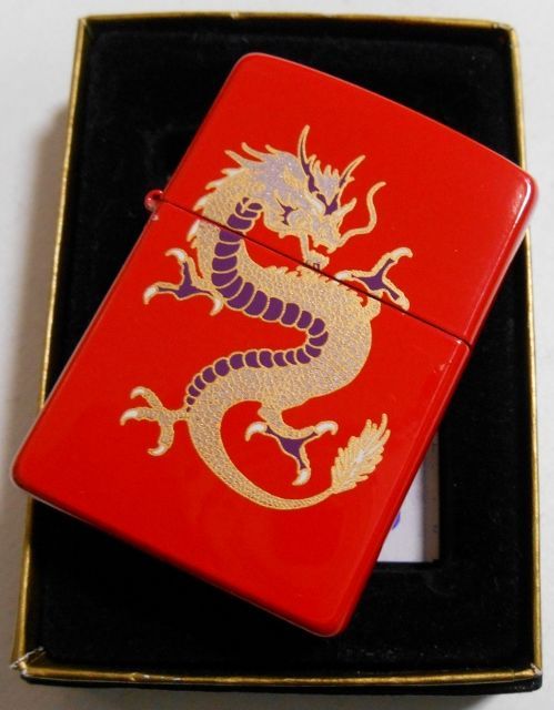 画像: ☆龍！ＤＲＡＧＯＮ！色鮮やかな・・朱色！２００４年４月 ＺＩＰＰＯ！新品