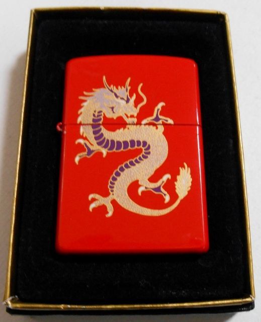 画像1: ☆龍！ＤＲＡＧＯＮ！色鮮やかな・・朱色！２００４年４月 ＺＩＰＰＯ！新品