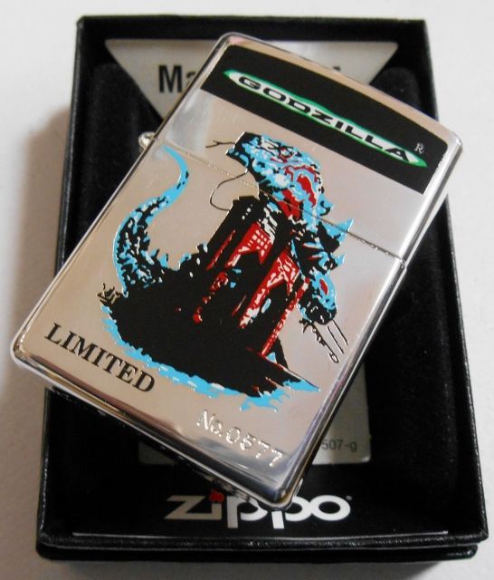 ☆ゴジラ！人気の・・GODZILLA １９９７年１０月 銀加工 限定 ZIPPO