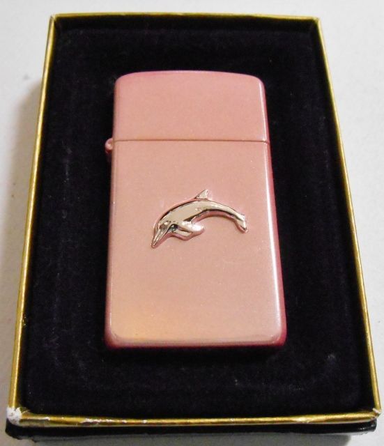 画像1: ☆イルカ！スリム シルバーＤＯＬＰＨＩＮ ピンクパール ２００４年 SLIM ＺＩＰＰＯ！新品