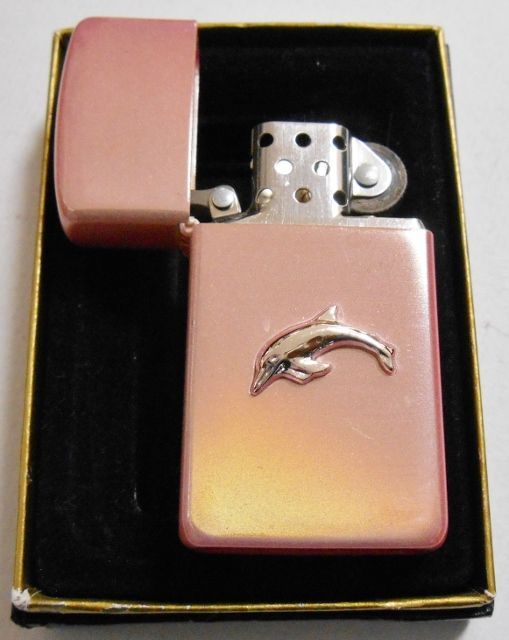 画像: ☆イルカ！スリム シルバーＤＯＬＰＨＩＮ ピンクパール ２００４年 SLIM ＺＩＰＰＯ！新品