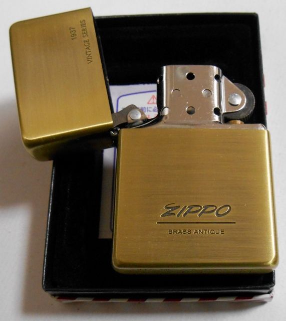 画像: １９３７ VINTAGE　BRASS ANTIQUE ２００４年 真鍮古美 ZIPPO！新品