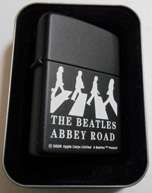 画像: ☆THE BEATLES！ビートルズ！ＡＢＢＥＹ ＲＯＡＤ ２００５年 黒 BLACK ZIPPO！新品