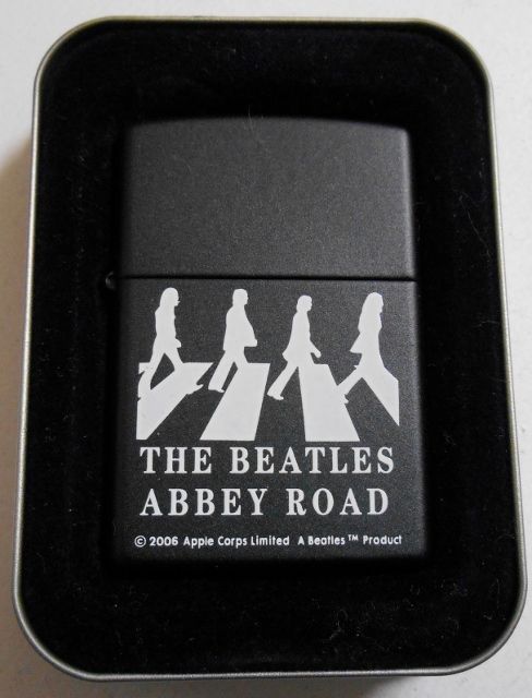 画像: ☆THE BEATLES！ビートルズ！ＡＢＢＥＹ ＲＯＡＤ ２００５年 黒 BLACK ZIPPO！新品
