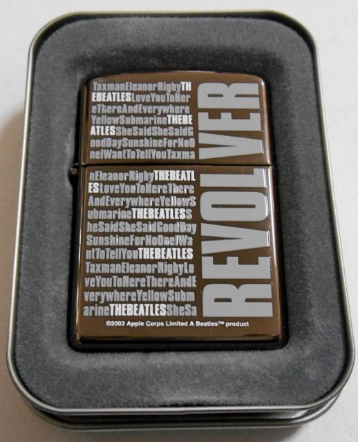 画像: ☆THE BEATLES！ビートルズ！REVOLVER ２００３年 ブラックアイス ZIPPO！新品