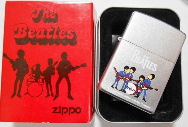 The Beatles ビートルズ 可愛い イラスト ２００７年 Zippo 新品 ジッポーパーク Zippopark