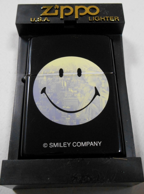 画像: ☆いつも・・ニコニコ！スマイリー ＳＭＩＬＥＹ 自由の女神 ２００２年 ブラック　ZIPPO！新品