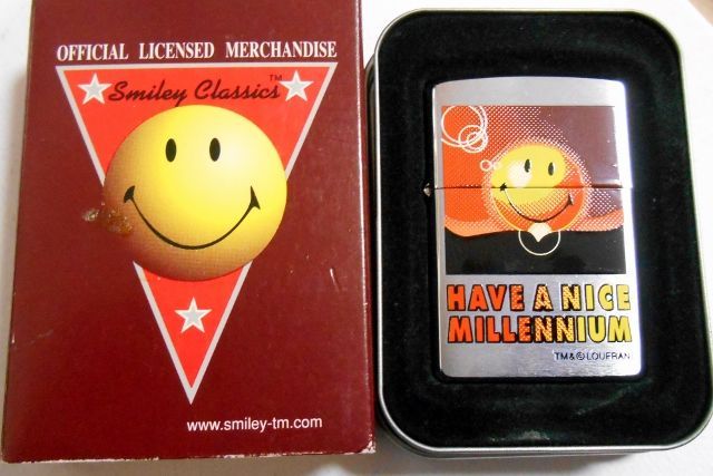 画像: ☆いつも・・ニコニコ！スマイリー ＳＭＩＬＥＹ ミレニアム記念 ２０００年３月＃２００ ZIPPO！新品