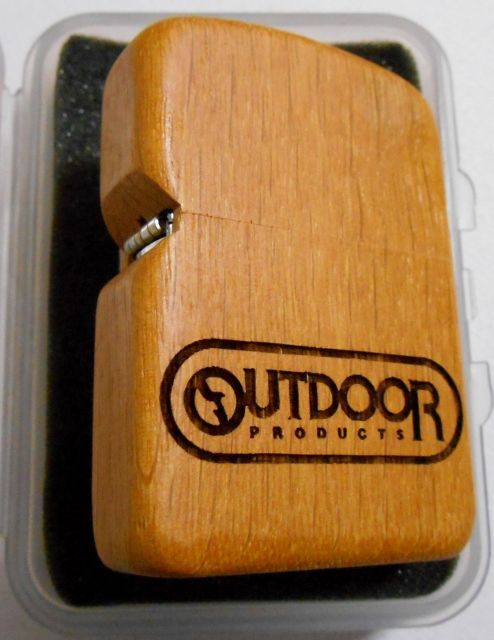 画像: ★１９９７年 ZIPPO OUTDOOR PRODUCTS WOOD！★全面天然木巻き ZIPPO 未使用品A