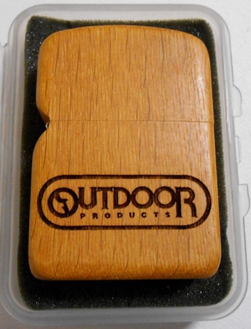 画像1: ★１９９７年 ZIPPO OUTDOOR PRODUCTS WOOD！★全面天然木巻き ZIPPO 未使用品A