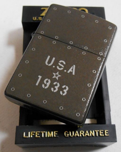 画像: ☆ミリタリー感あふれる・・１９９８年１月製  USA ☆ １９３３ 渋い色合い  ZIPPO！新品