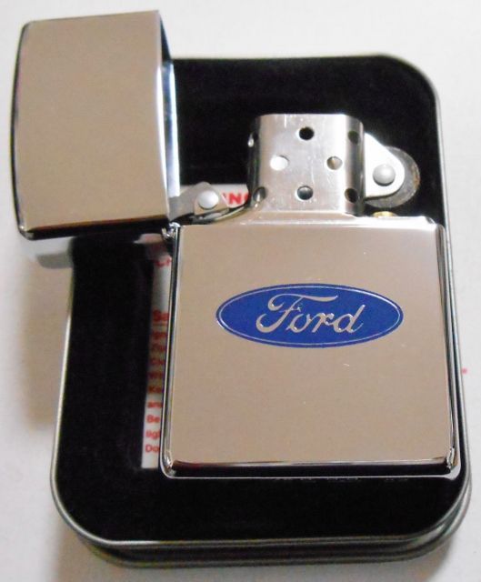 画像: ＦＯＲＤ！フォード オーバル・ブルーロゴ ２００２年 鏡面 ＺＩＰＰＯ！新品