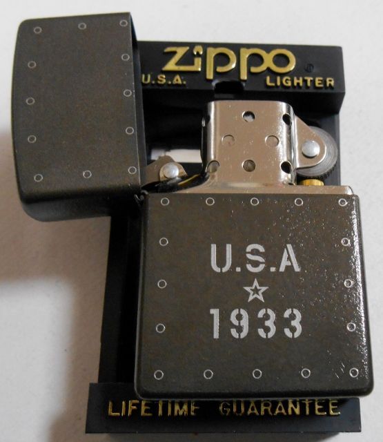 画像: ☆ミリタリー感あふれる・・１９９８年１月製  USA ☆ １９３３ 渋い色合い  ZIPPO！新品