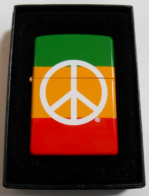 画像: ☆PEACE！色鮮やかな・・ピースマーク 全面カラー ２００５年 ZIPPO！新品