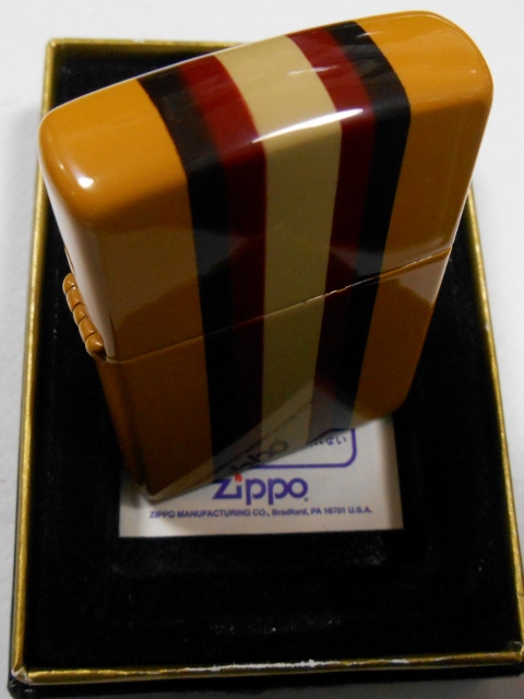 画像: お洒落な・・ストライプ STRIPE！全面 オールカラー ２００１年 ZIPPO！新品B