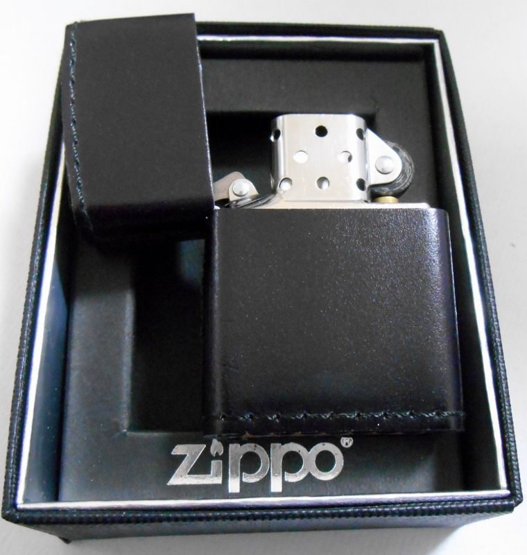 画像: ★渋い！コードバン！馬皮 革巻き ２００６年 Cordvan Black Zippo！ 新品