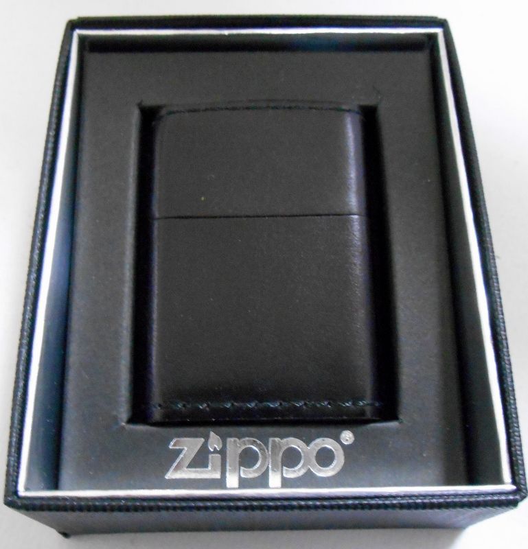 画像1: ★渋い！コードバン！馬皮 革巻き ２００６年 Cordvan Black Zippo！ 新品